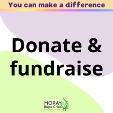 tile saying donate and fundraise