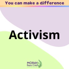 tile saying activism