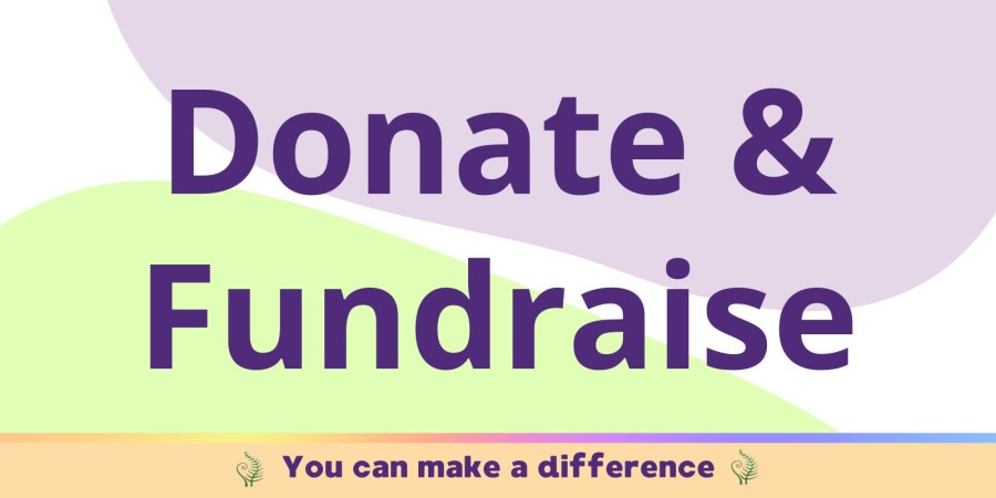 banner saying 'donate & fundraise'