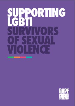 RCS leaflet 'supporting lgbti survivors of sexual violence'